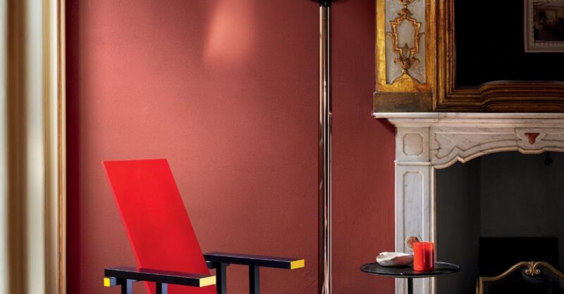 Cassina red deals blue chair